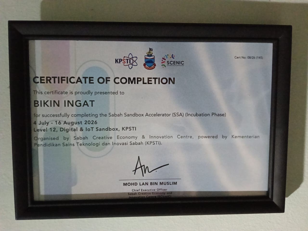 From Idea to Incubation: Completing Sabah Sandbox Accelerator 2026 with Bikin Ingat photo 1